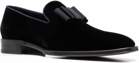 Dsquared2 Ubaldo fluwelen loafers Zwart