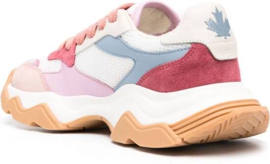 Dsquared2 Wave leren sneakers Roze