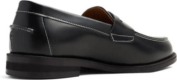 DUKE & DEXTER Leren loafers Zwart