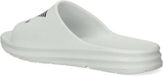 Ea7 Emporio Armani Crusher Distance slippers met logoprint Wit