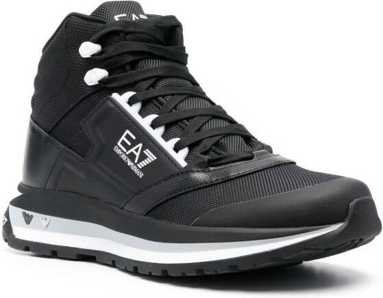 Ea7 Emporio Armani Ice high-top sneakers Zwart