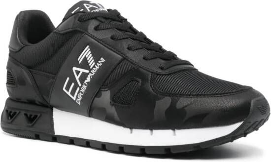 Ea7 Emporio Armani Sneakers met logo-reliëf Zwart