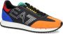 Ea7 Emporio Armani Sneakers met colourblocking Zwart - Thumbnail 2