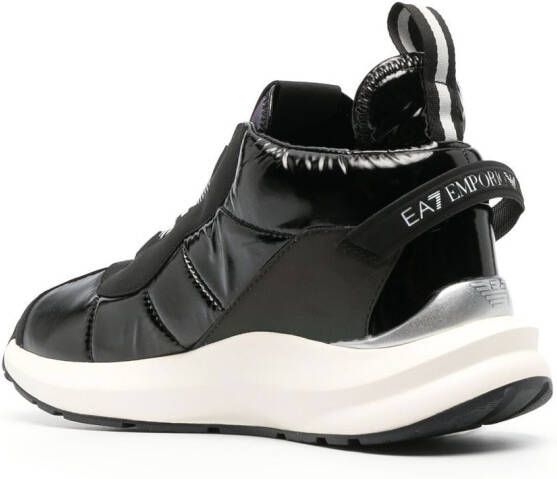 Ea7 Emporio Armani Gewatteerde sneakers Zwart