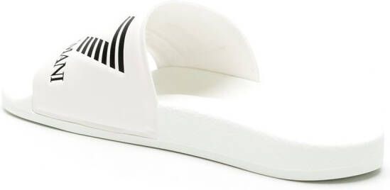 Ea7 Emporio Armani Slippers van imitatieleer Wit