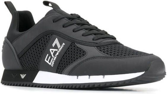 Ea7 Emporio Armani Sneakers met logo Zwart