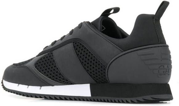 Ea7 Emporio Armani Sneakers met logo Zwart