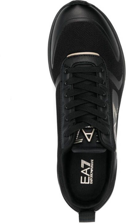 Ea7 Emporio Armani Sneakers met logopatch Zwart