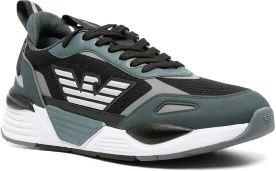 Ea7 Emporio Armani Sneakers met logopatch Zwart