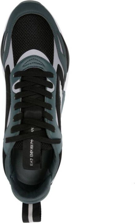 Ea7 Emporio Armani Sneakers met logopatch Zwart