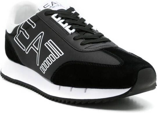 Ea7 Emporio Armani Sneakers met logoprint Zwart