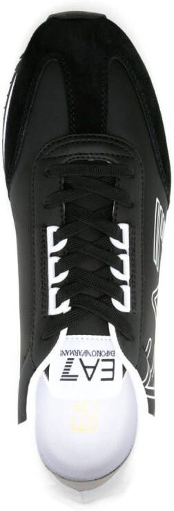 Ea7 Emporio Armani Sneakers met logoprint Zwart