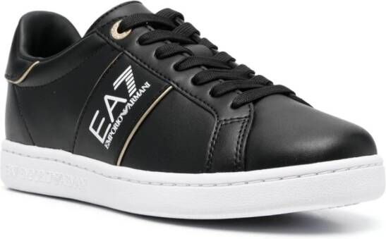 Ea7 Emporio Armani Sneakers met logoprint Zwart