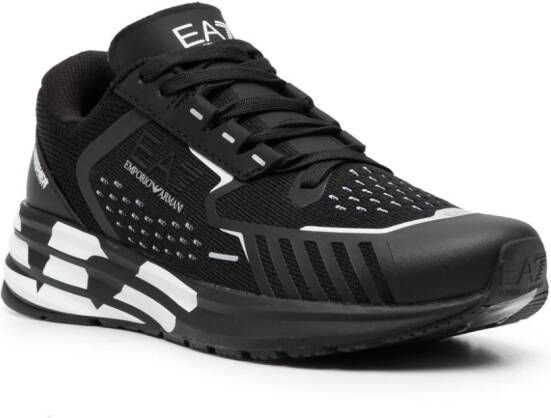 Ea7 Emporio Armani Sneakers met mesh vlakken Zwart