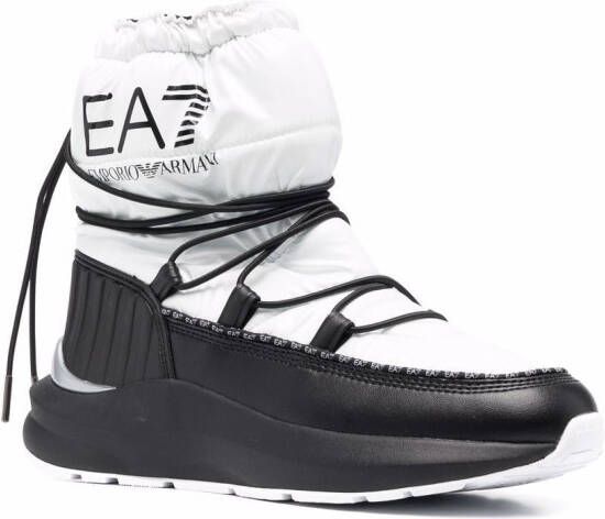 Ea7 Emporio Armani Snowboots met logoprint Wit