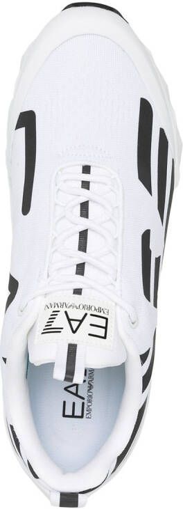 Ea7 Emporio Armani Tweekleurige sneakers Wit