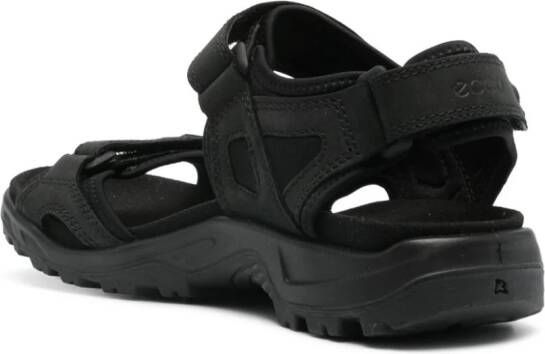 ECCO Offroad sandalen met vlakken Zwart