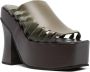 Eckhaus Latta Leren muiltjes Groen - Thumbnail 2