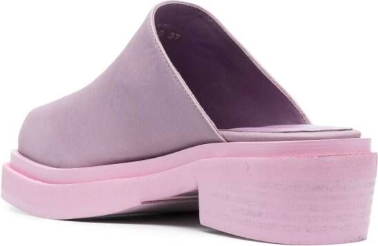 Eckhaus Latta Zoe leren muiltjes Roze