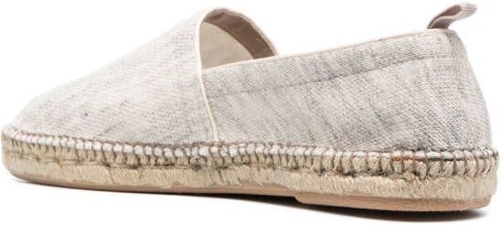 Eleventy Espadrilles met raffia zool Grijs