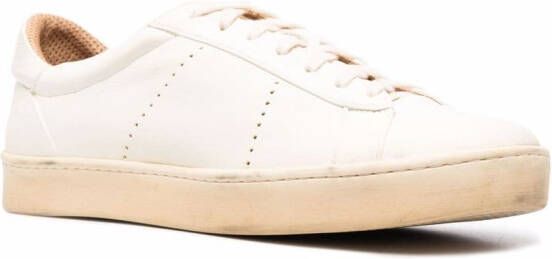 Eleventy Leren sneakers Beige