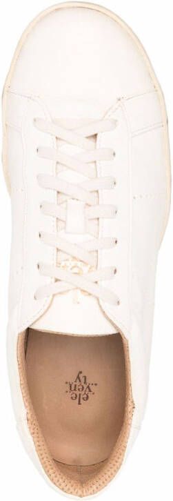 Eleventy Leren sneakers Beige