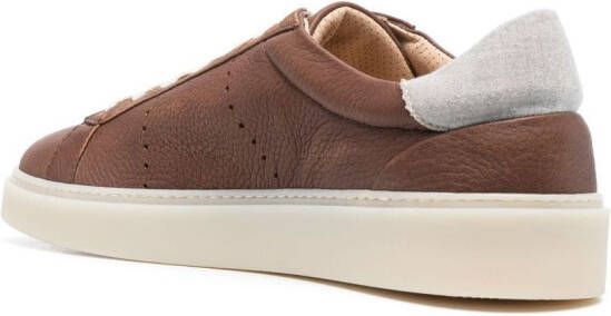 Eleventy Leren sneakers Bruin