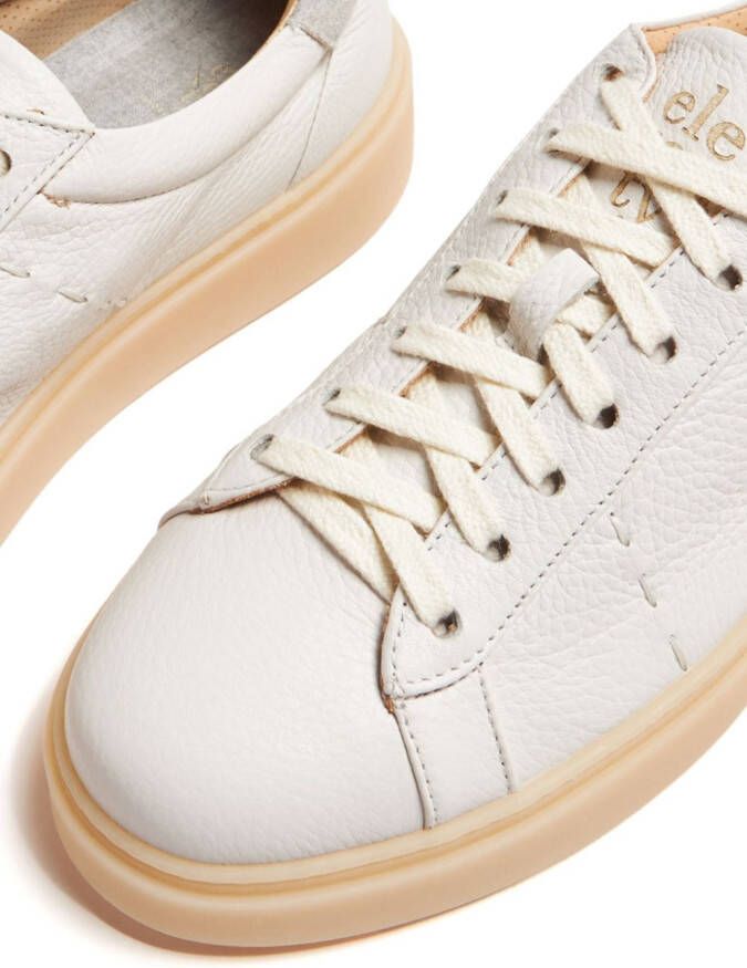 Eleventy Leren sneakers Beige