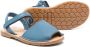 Eli1957 orcan leren sandalen Blauw - Thumbnail 2