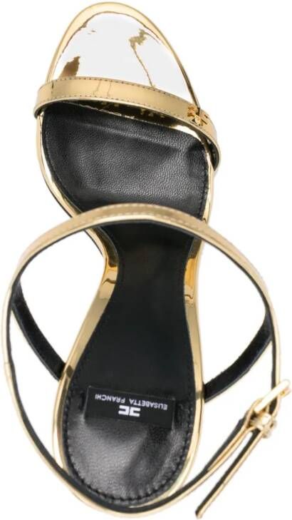 Elisabetta Franchi Joy metallic sandalen Goud