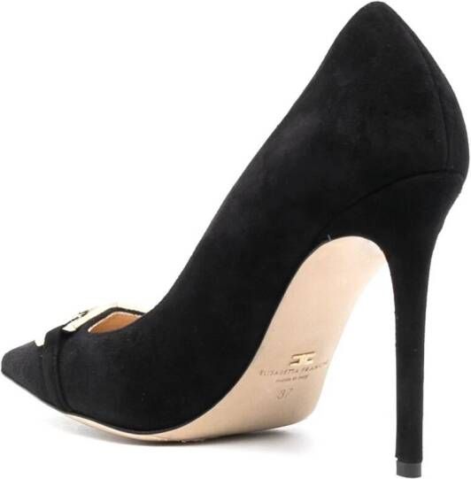 Elisabetta Franchi suède pumps Zwart