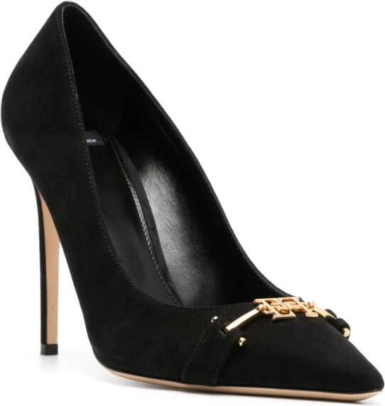 Elisabetta Franchi 105 pumps met horsebit detail Zwart