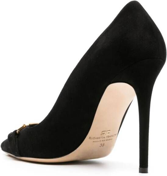 Elisabetta Franchi 105 pumps met horsebit detail Zwart