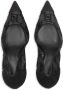 Elisabetta Franchi 105 pumps van tule Zwart - Thumbnail 4