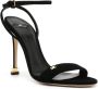 Elisabetta Franchi 105mm suède sandalen Zwart - Thumbnail 2