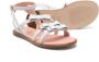 Elisabetta Franchi La Mia Bambina Leren sandalen met strikdetail Wit - Thumbnail 2