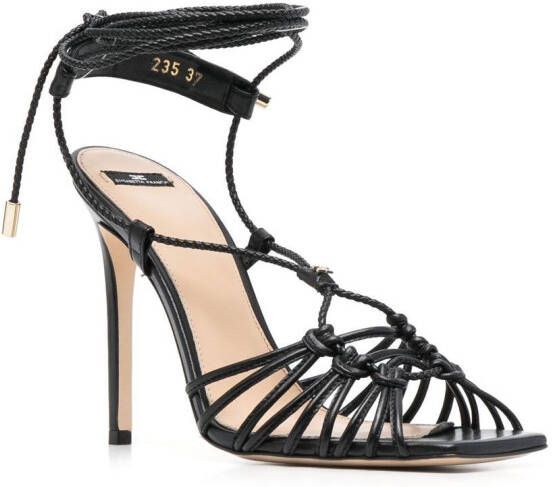 Elisabetta Franchi Sandalen met open neus Zwart