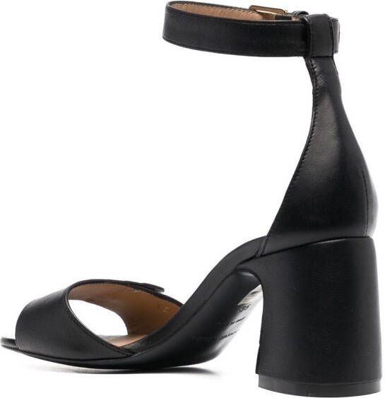 Emporio Armani Sandalen met enkelgesp Zwart