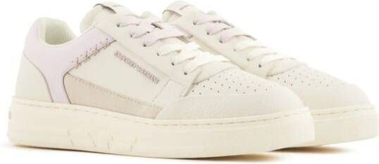 Emporio Armani ASV sneakers van gerecycled leer Roze