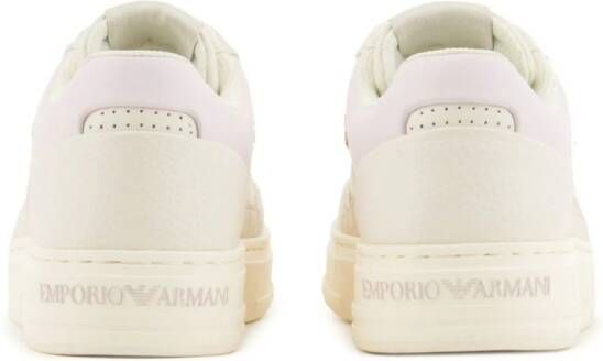 Emporio Armani ASV sneakers van gerecycled leer Roze