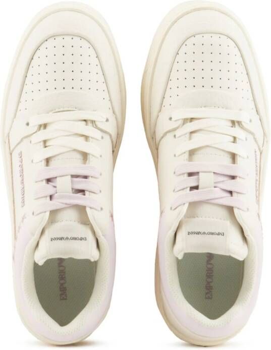 Emporio Armani ASV sneakers van gerecycled leer Roze