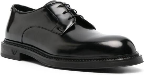 Emporio Armani Derby veterschoenen Zwart