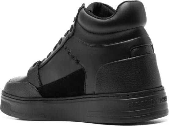 Emporio Armani High-top sneakers Zwart