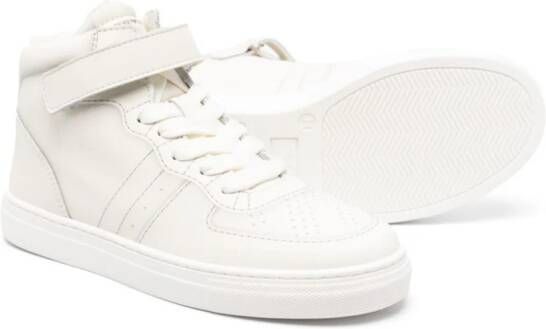 Emporio Armani Kids Leren sneakers Wit