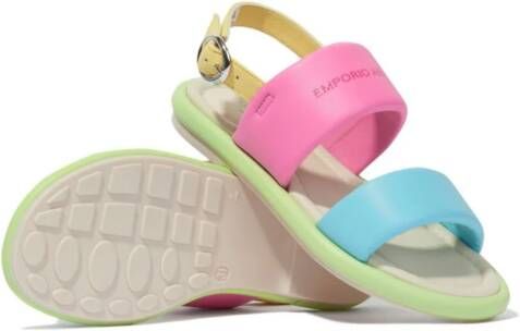 Emporio Armani Kids Sandalen met logoprint Roze