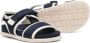 Emporio Ar i Kids Twill sandalen met logoprint Blauw - Thumbnail 2