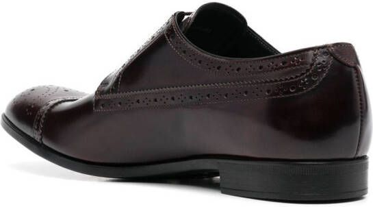 Emporio Armani Leren brogues Rood