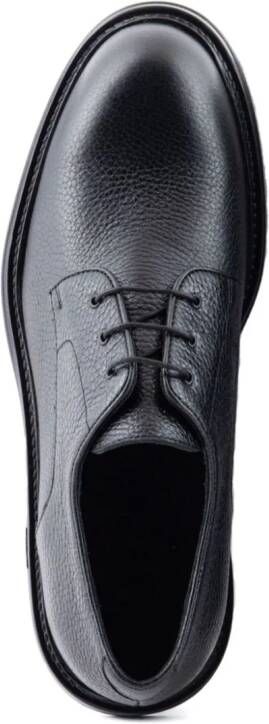 Emporio Armani Leren derby schoenen Zwart