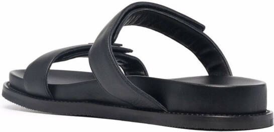 Emporio Armani Leren sandalen Zwart
