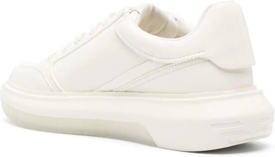 Emporio Armani Leren sneakers Beige